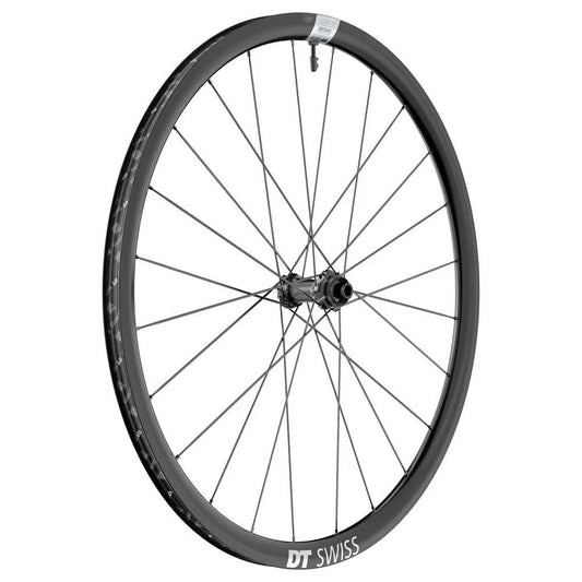 DT Swiss E 1800 Spline Disc CL Tubeless Presta 26-35mm road front wheel refurbished