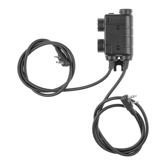 Earmor M56 Dual Comm Tactical PTT 2x Kenwood radio equipment