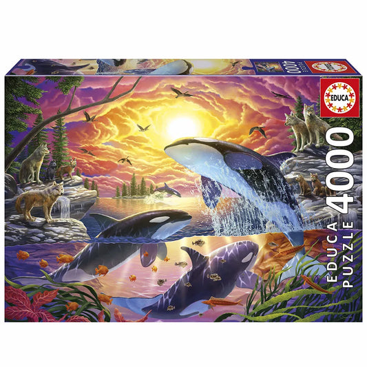 Educa Orcas And Wolves puzzle 4000 pieces