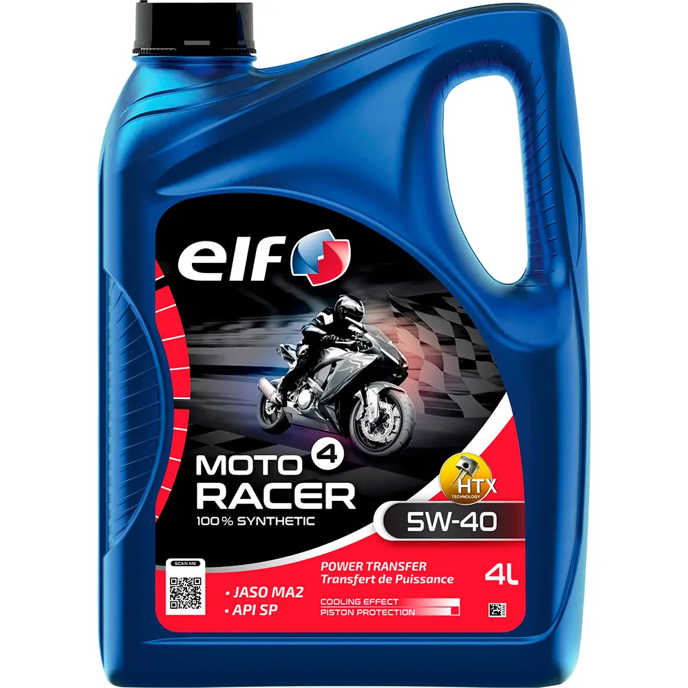 Elf Moto 4 Racer 5W-40 Synthetic 4L motor oil