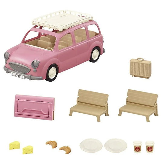 Epoch Sylvanian Families Family Picnic Minivan Figures