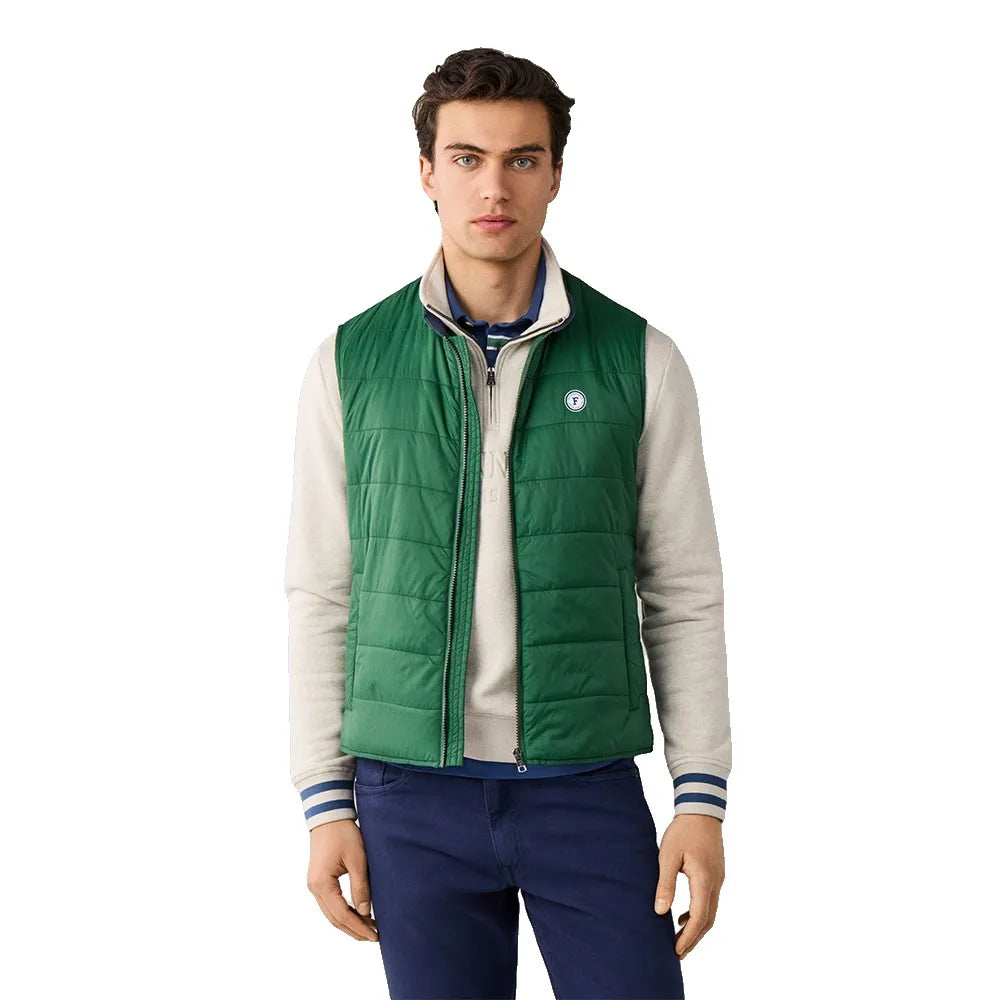 Façonnable Chambray Lined vest