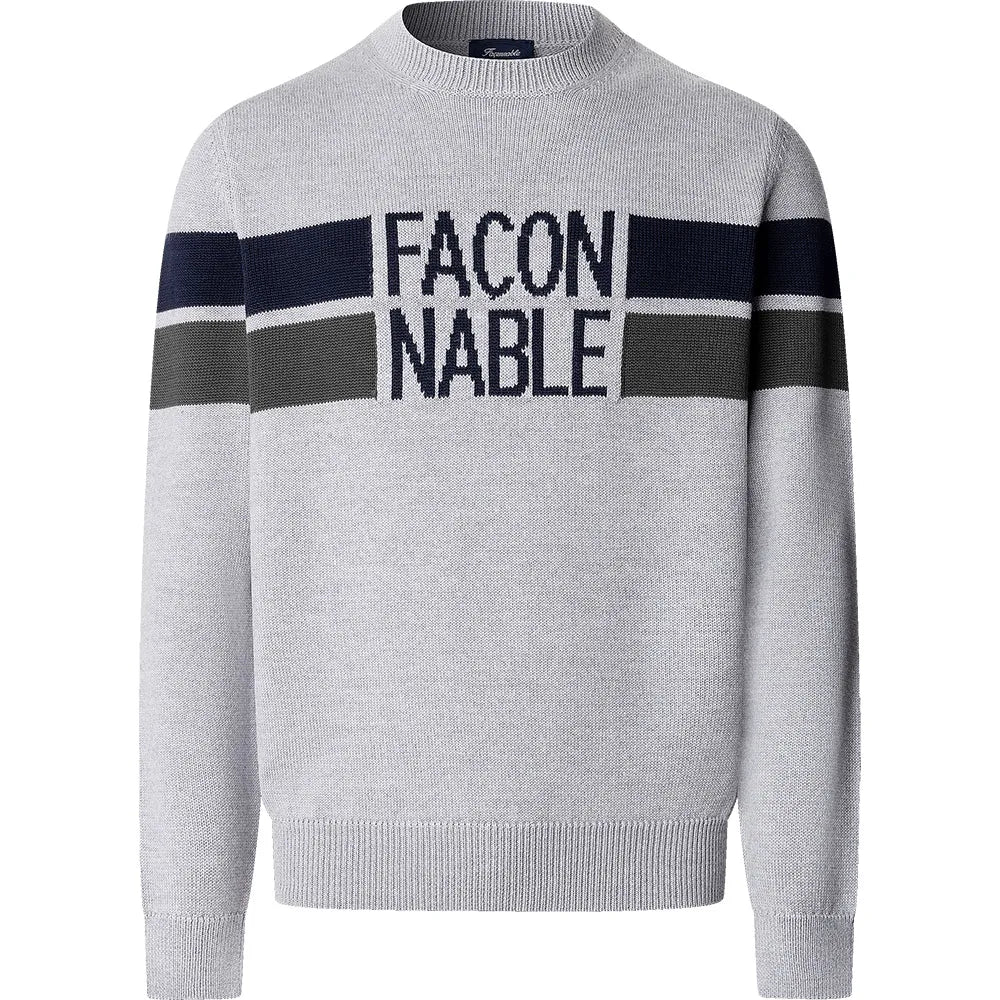 Façonnable Cot Crew FRT Stripes sweater