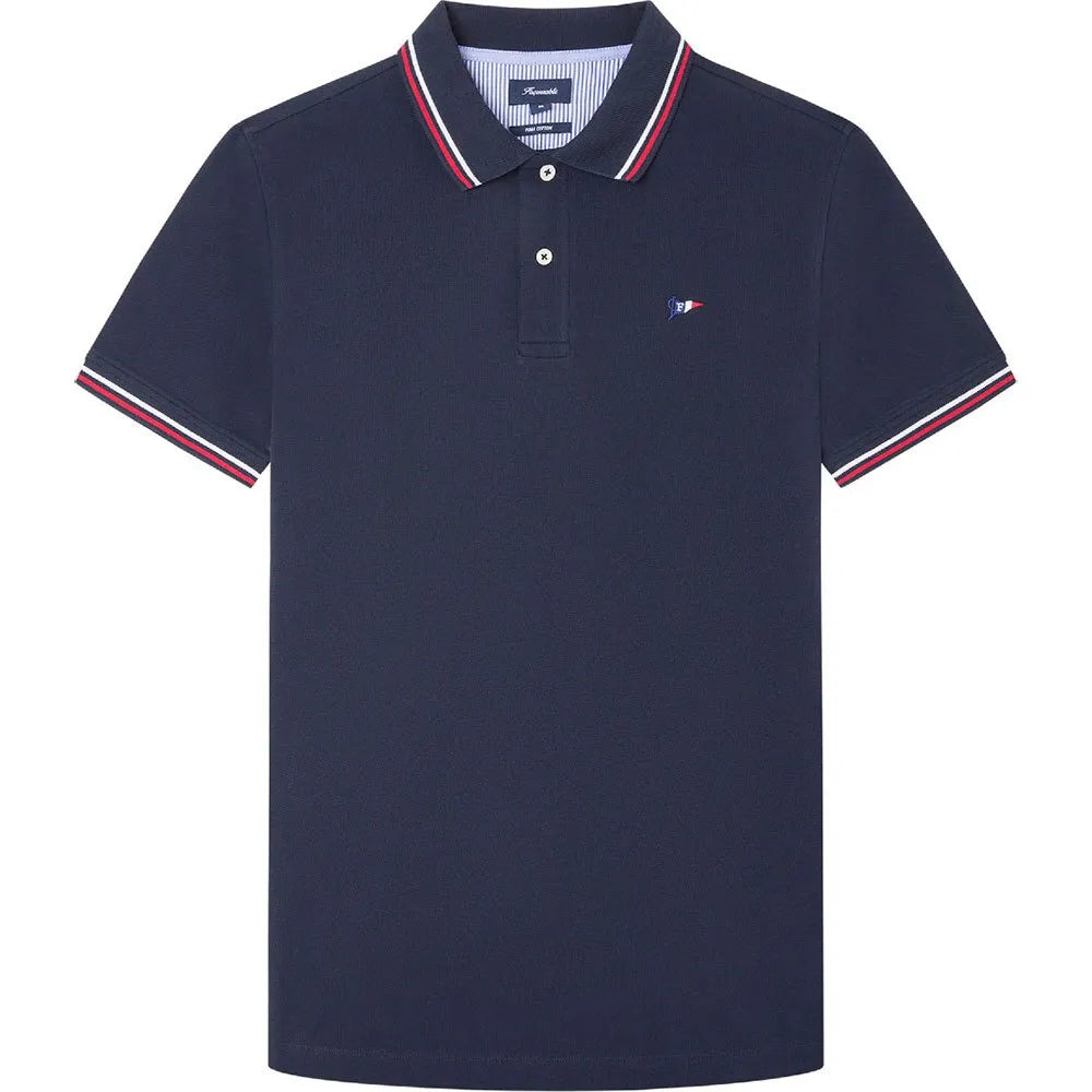 Façonnable Pima Flag short sleeve polo