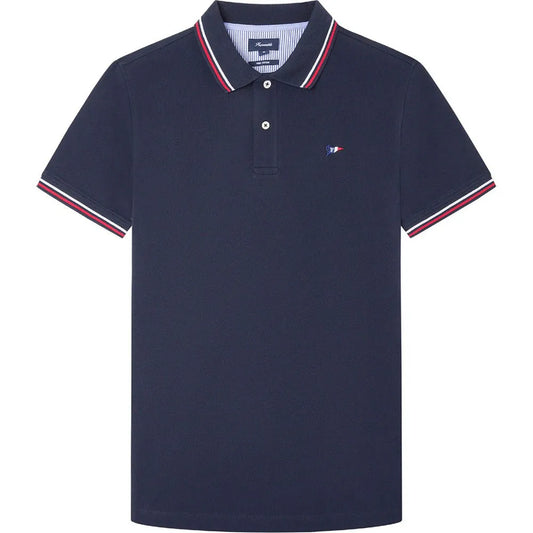 Façonnable Pima Flag short sleeve polo