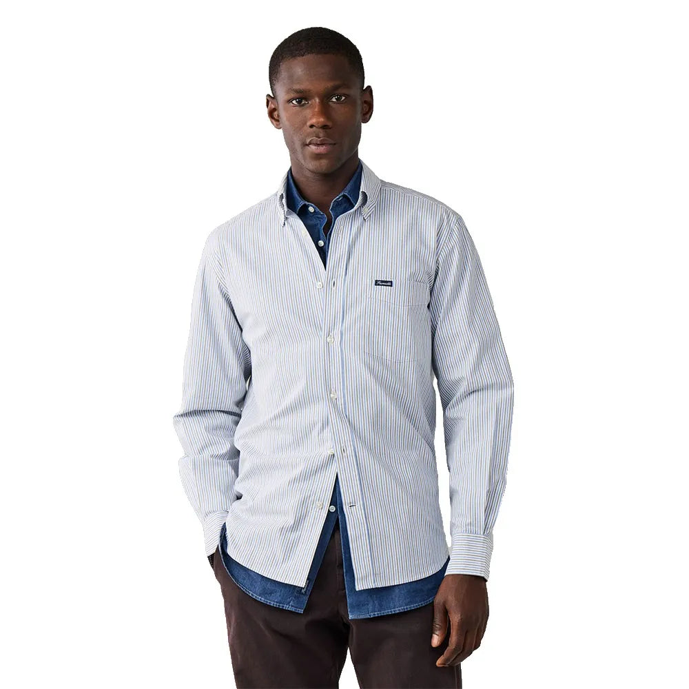 Façonnable Stripe Ppoint long sleeve shirt