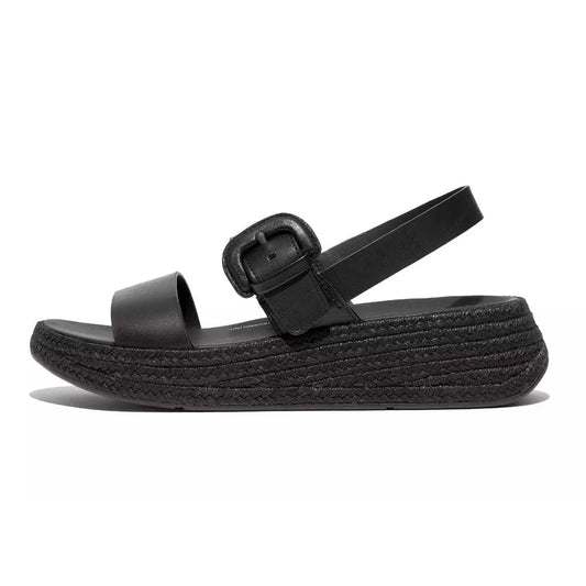 Fitflop F-Mode Espadrille Buckle Leather Flatform sandals