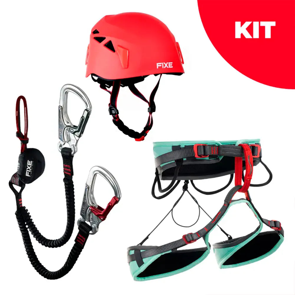 Fixe climbing gear A01074 Cinchless + Explora L-XL + Pararocs ABS Via Ferrata Set