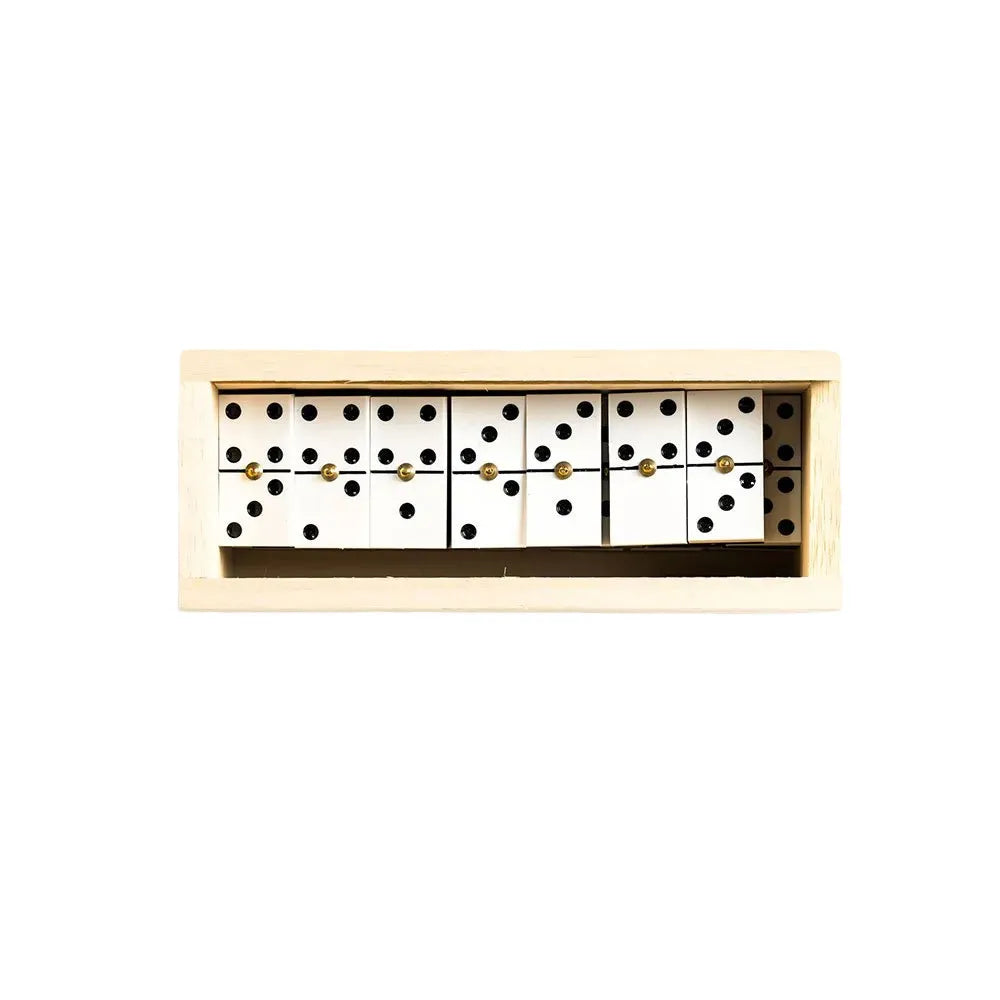 Fournier Domino Chamelo Celuloid Box Wood Board Game