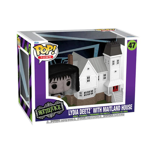 Funko Beetlejuice Lydia Deetz Town Figure with Maitland House 9 cm