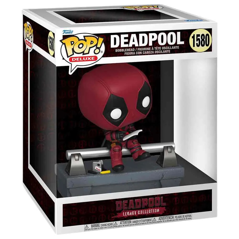 Funko Deadpool-Pop Deluxe Deadpool on bridge figure