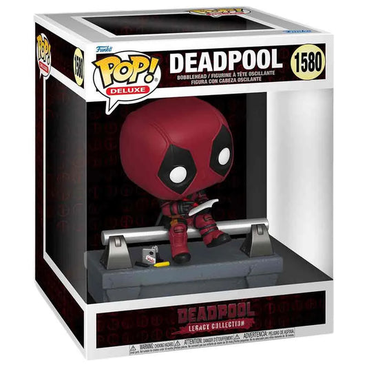 Funko Deadpool-Pop Deluxe Deadpool on bridge figure