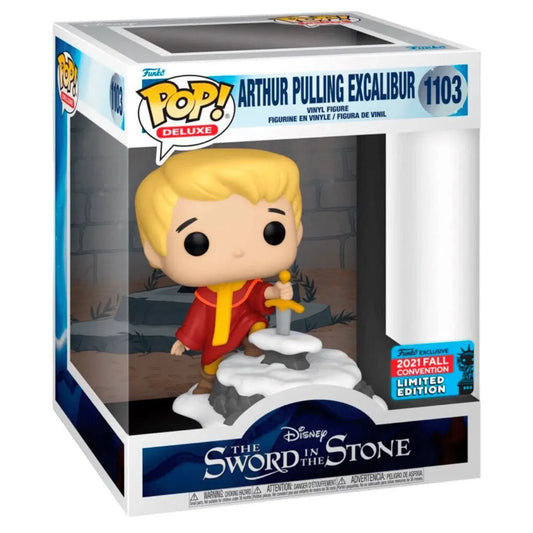 Funko The Sword In The Stone Disney Deluxe Arthur Pulling Excalibur Exclusive figure