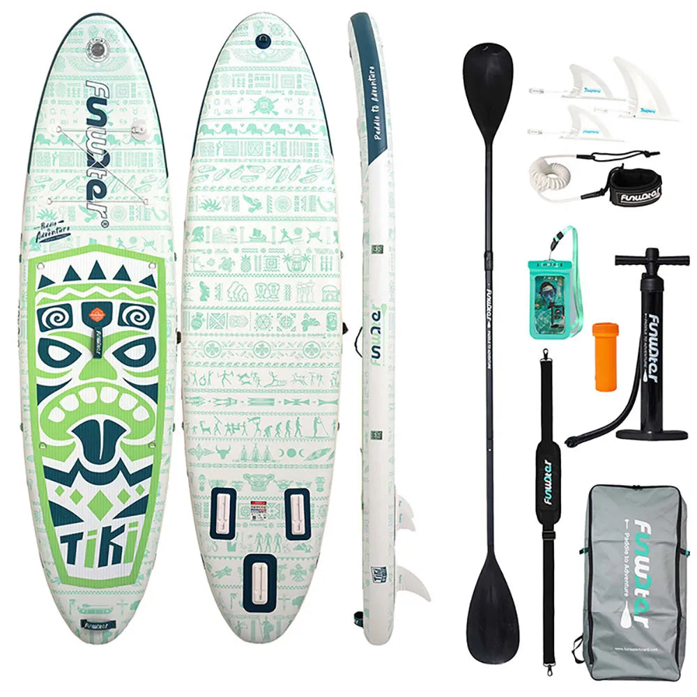 Funwater SUPFW05D inflatable paddle surf set