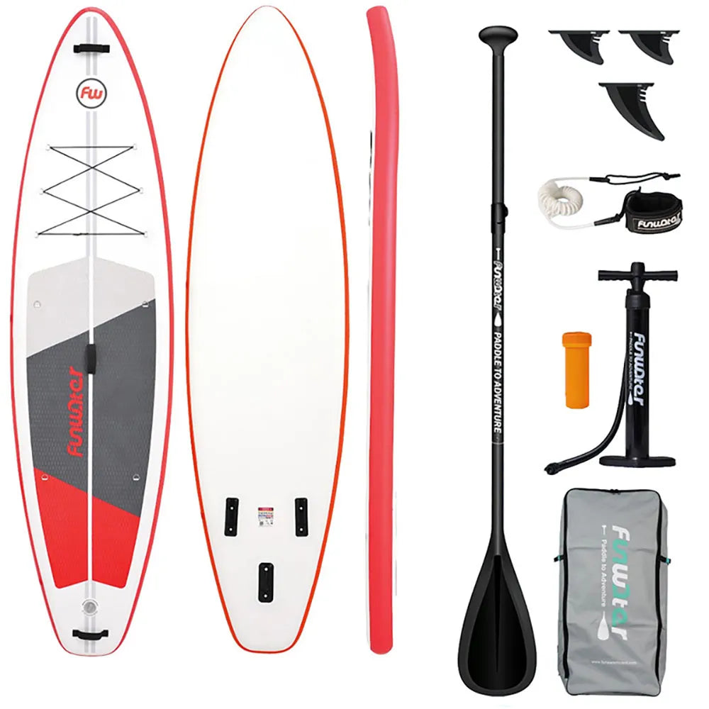 Funwater SUPFW69C inflatable paddle surf set