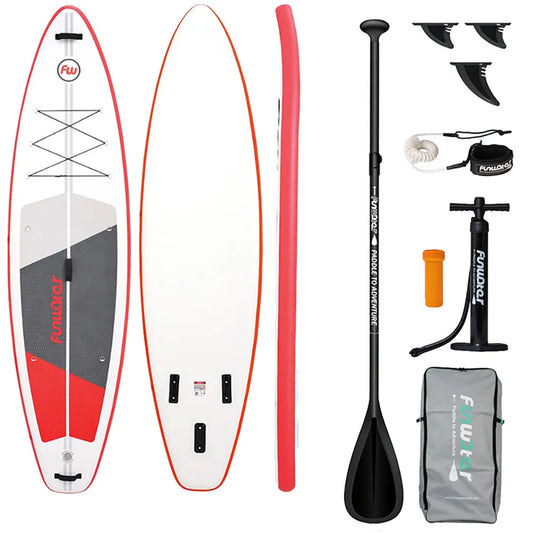 Funwater SUPFW69C inflatable paddle surf set