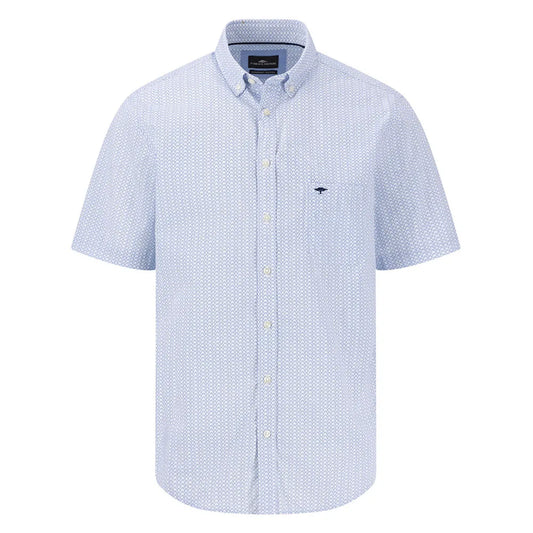 Fynch hatton Minimal Poplin Print short sleeve shirt