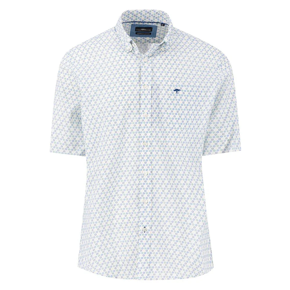 Fynch hatton Seasonal Combi Print short sleeve shirt