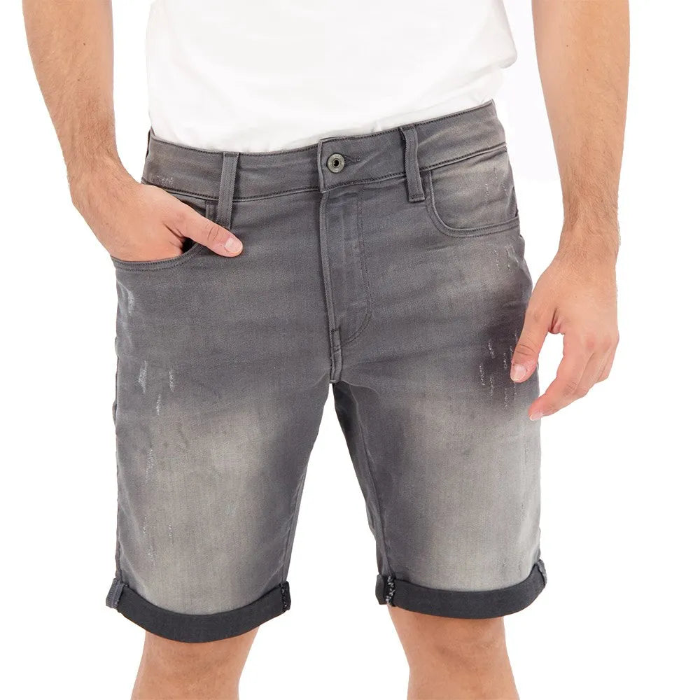 G-Star 3301 Slim 1/2 denim shorts