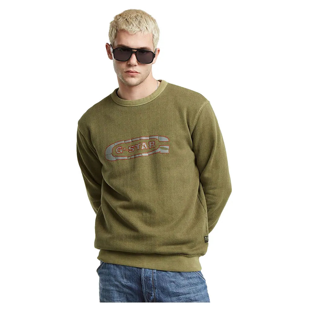 G-Star Destroyed G Logo Washed sweatshirt