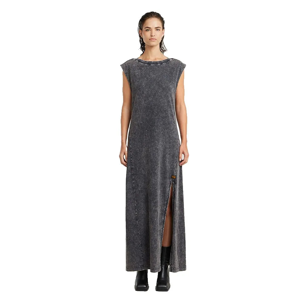 G-Star Overdyed Maxi sleeveless long dress
