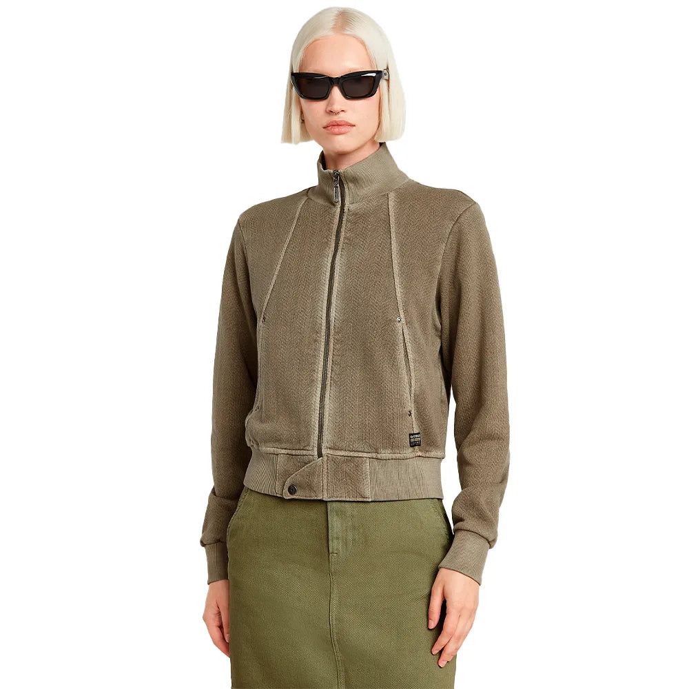 G-Star Overdyed Slim full zip sweatshirt