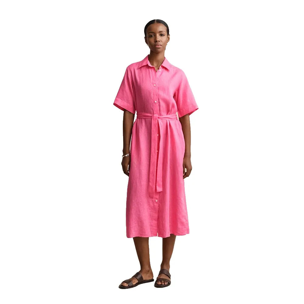 Gant 4503495 Linen short sleeve long dress