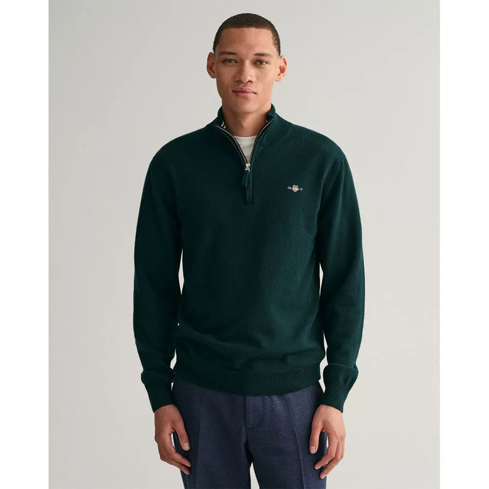 Gant Superfine Lambswool half zip sweater