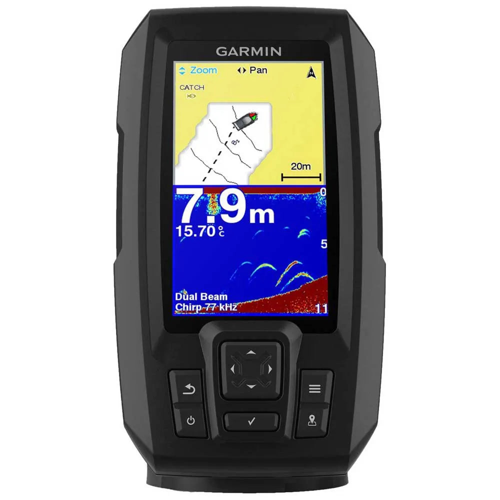 Garmin Striker Plus 4 plotter with transducer