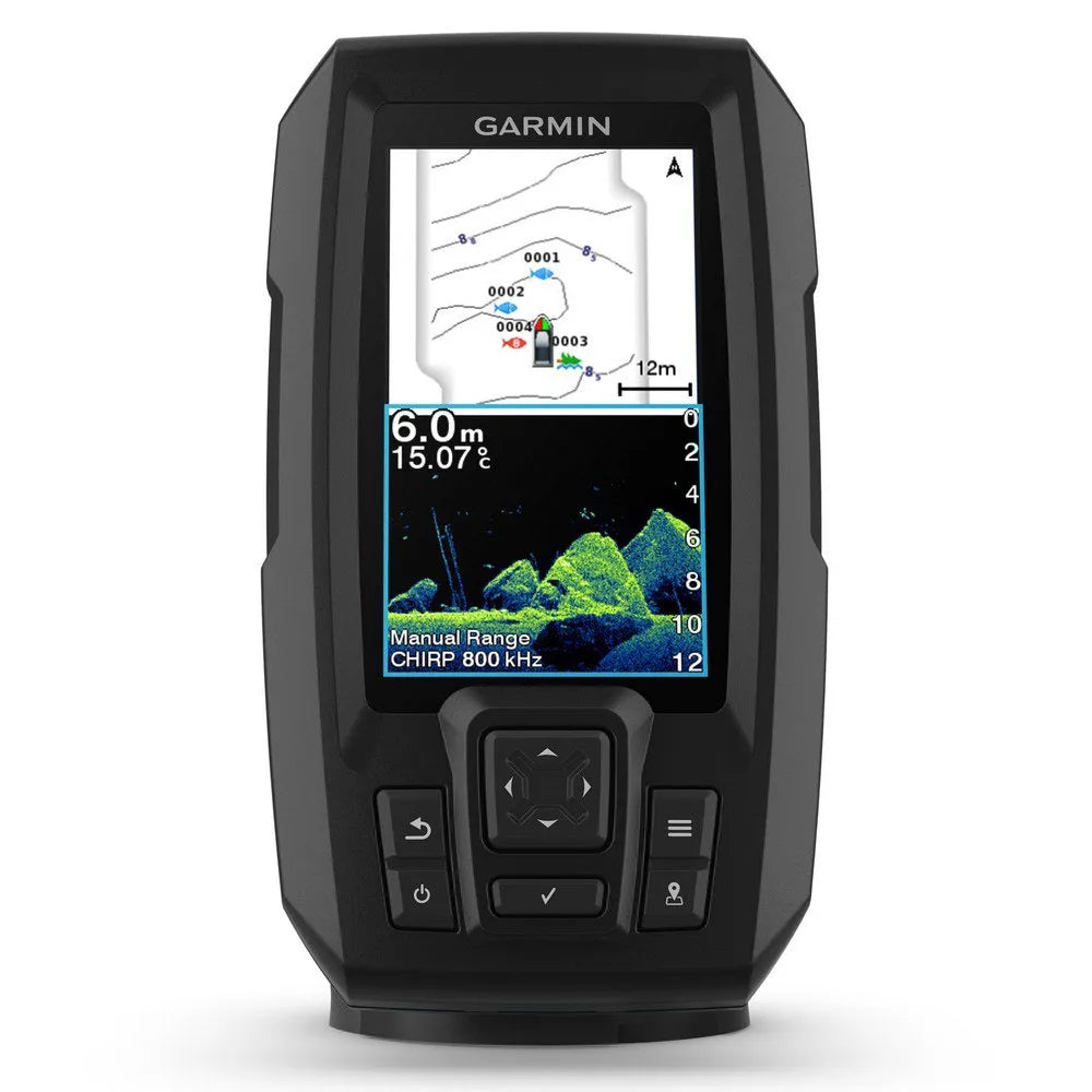 Garmin Striker Vivid 4cv plotter with transducer&cartography
