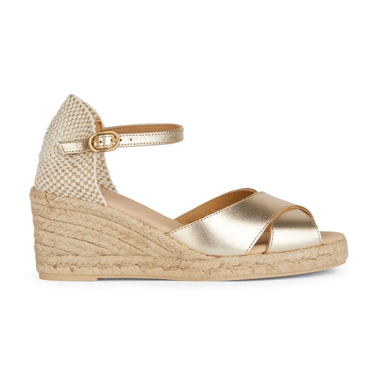 Geox Gelsa esparto wedge sandals
