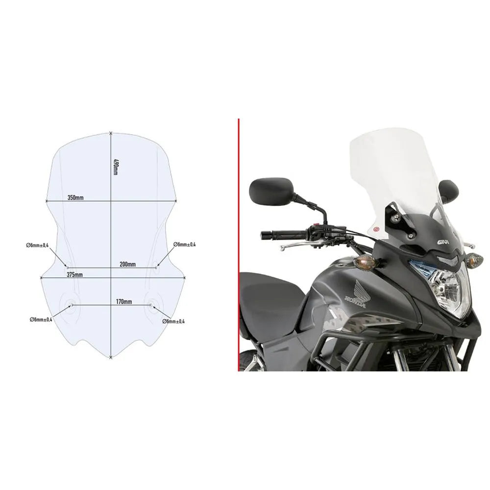 Givi D1121ST Honda CB 500 X windshield