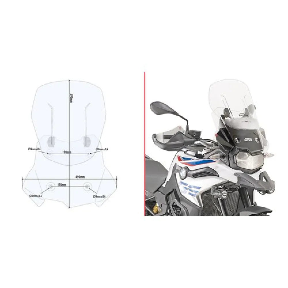 Givi D5127S/ST/AF5127 Bmw F750GS fitting kit