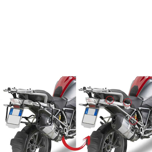Givi Monokey Rapid Release BMW R 1200 GS/Adventure&R 1250 GS/Adventure side cases fitting