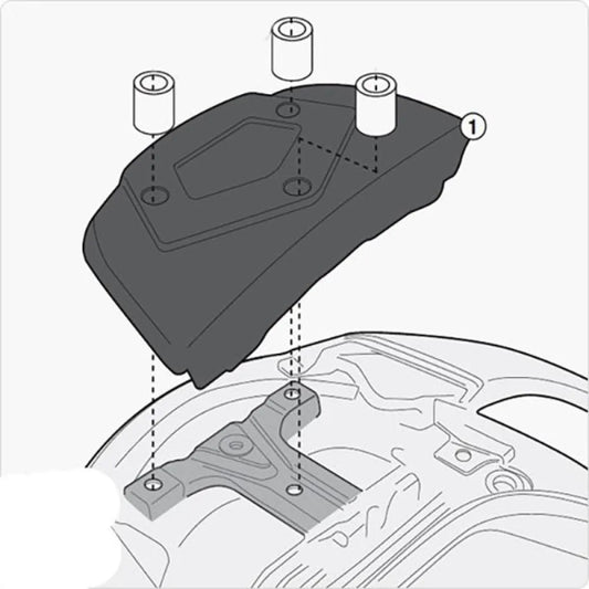 Givi SR3104/SR3104 mm Rear Rack Suzuki Burgman 650/650 Executive fitting kit