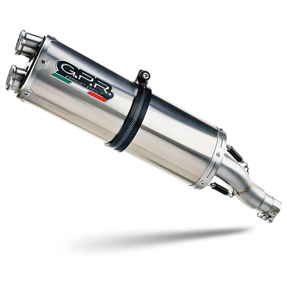 Gpr exclusive Dual Inox CF Moto 700 MT 23-24 Homologated Slip On Muffler