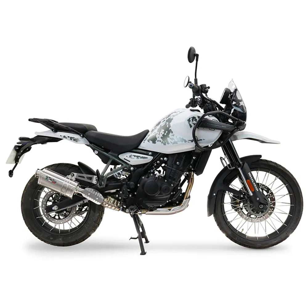 Gpr exclusive Dune Triovale Titanio Royal Enfield Guerrilla 450 24-25 Homologated Slip On Muffler