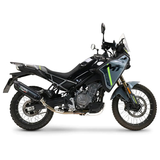 Gpr exclusive Furore-X Titanio Nero CF Moto 450 MT 24-25 Homologated Slip On Muffler