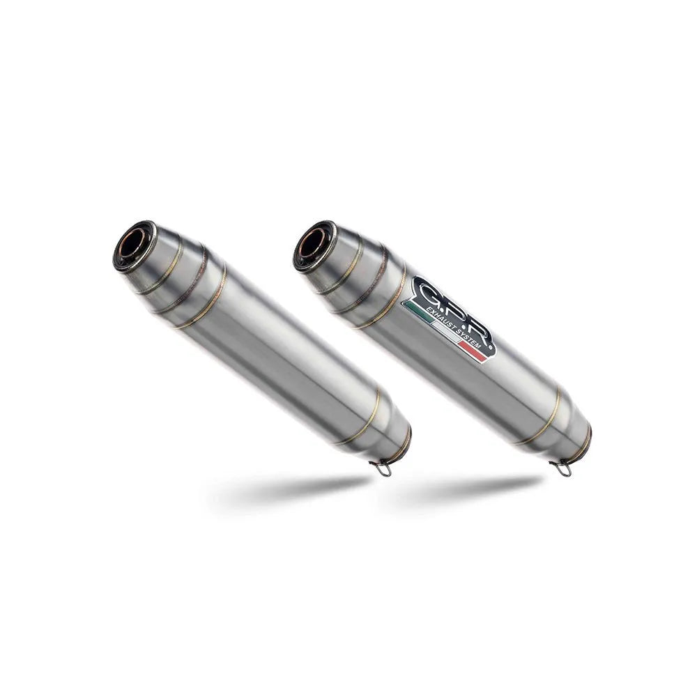 GPR Exhaust Systems Deeptone Inox Triumph Bonneville T100 2001-14 Round Homologated Slip On Muffler