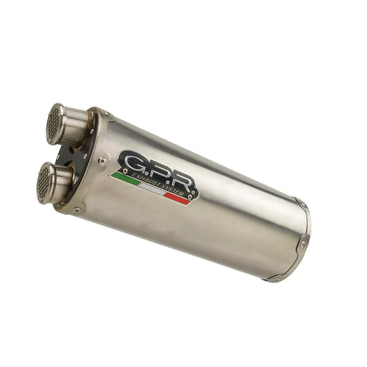 GPR Exhaust Systems Dual Inox Honda XL 750 TRANSALP 750 2024-2025 E5 Oval Homologated Slip On Muffler