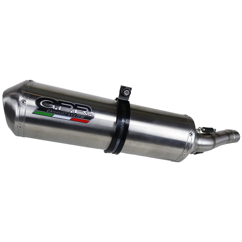 GPR Exhaust Systems Satinox Honda Africa Twin 650 RD03 88-89 Homologated Slip On Muffler