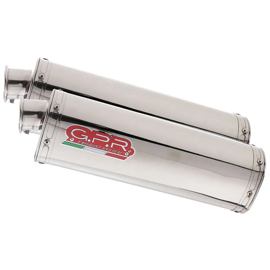GPR Exhaust Systems Trioval Dual Yamaha XJR 1300 99-06 Homologated Slip On Muffler