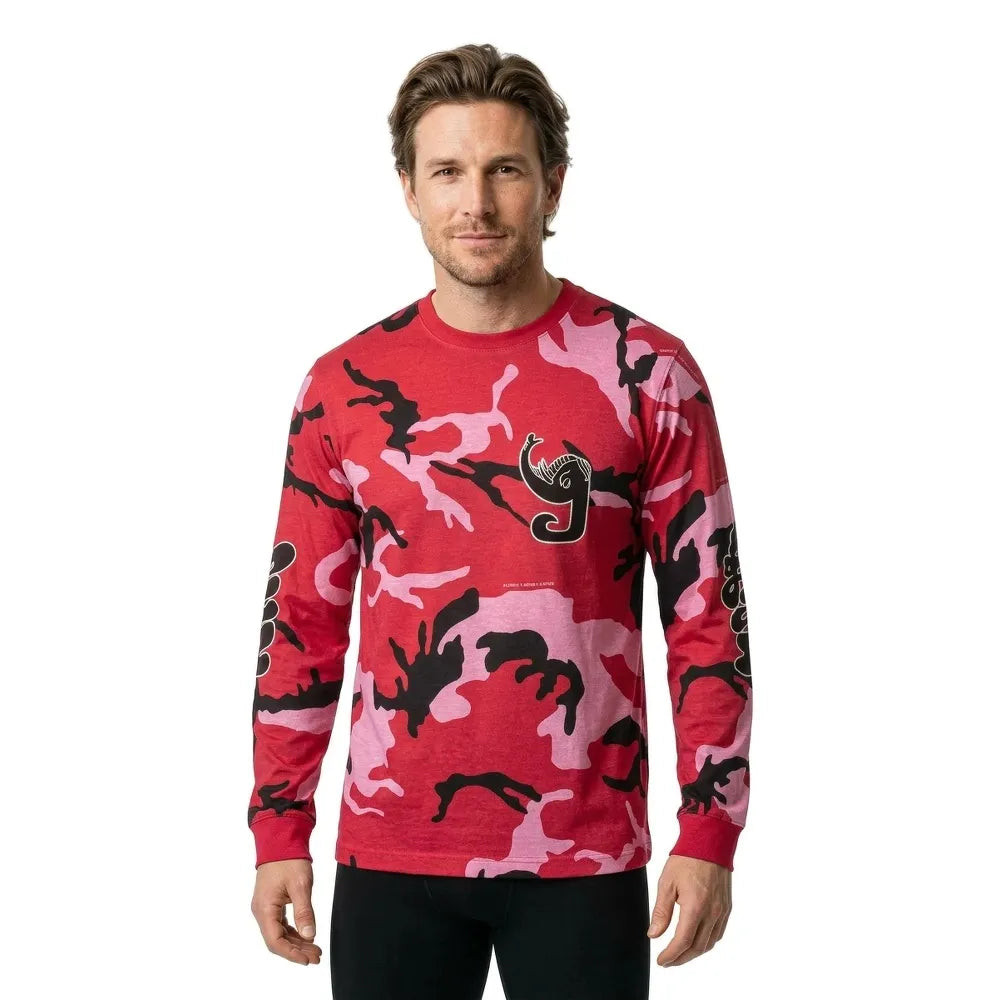 Grimey All Over Print Tusker Temple long sleeve T-shirt