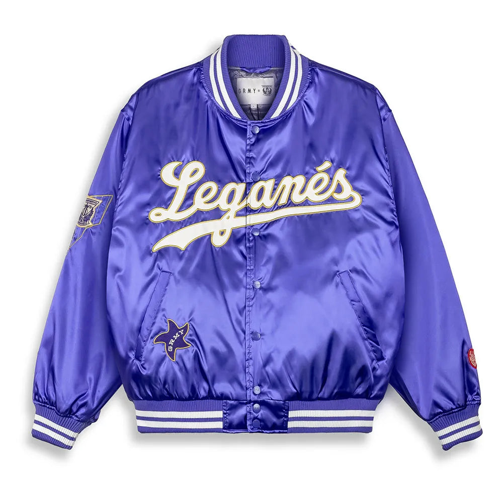 Grimey Lega We Always Dreaming Satin bomber jacket