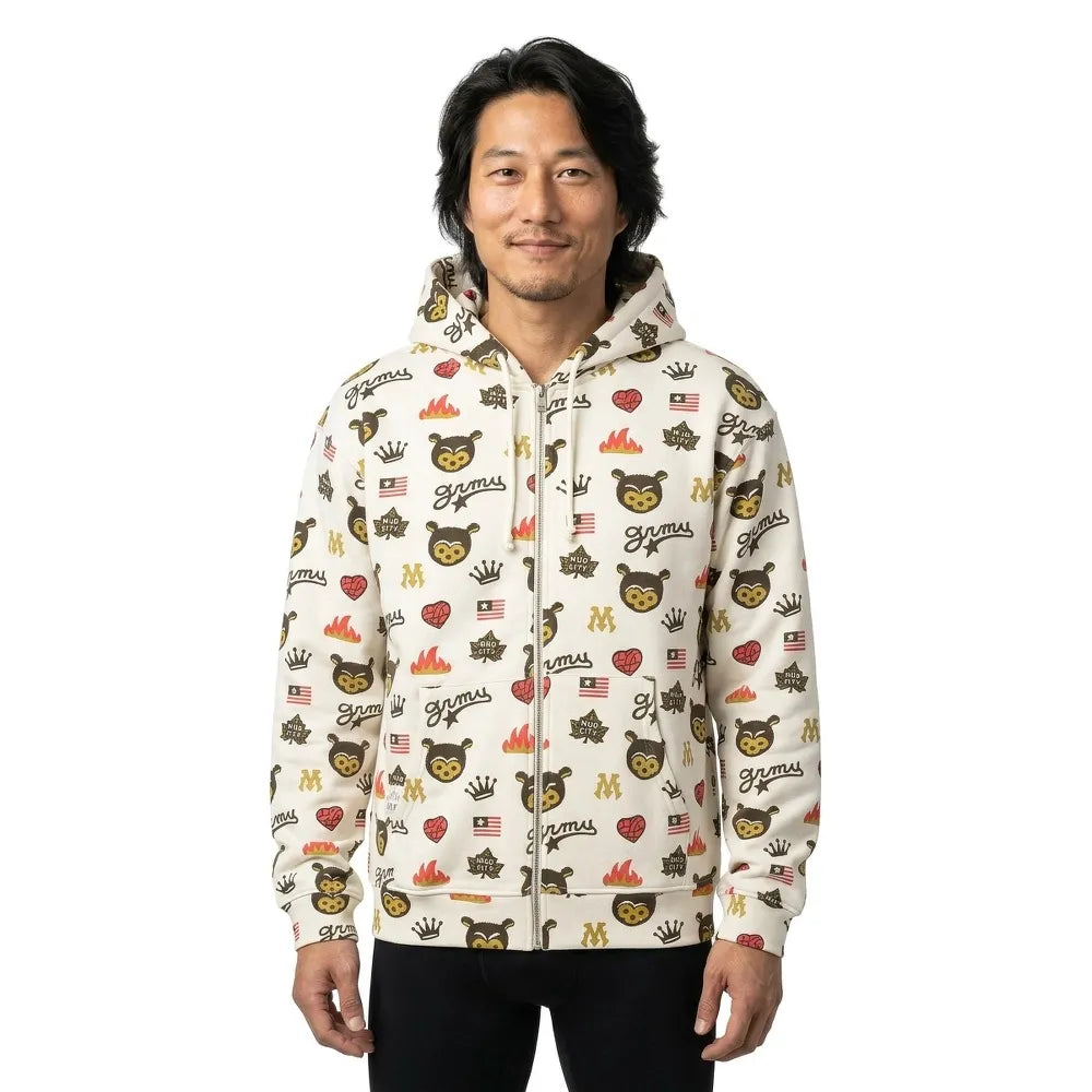 Grimey Mud´S The Residence Bear Regular Zipper full zip sweatshirt
