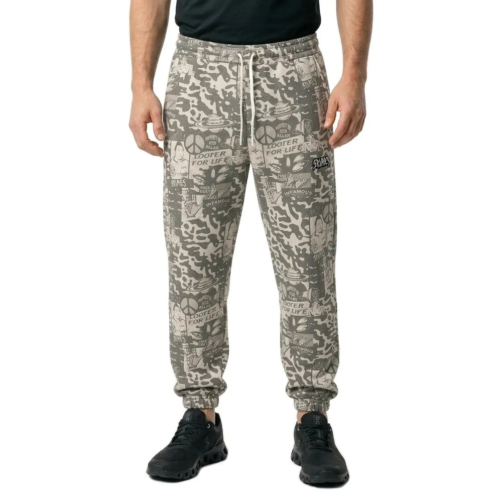 Grimey Peace Within All Over Print sweat pants