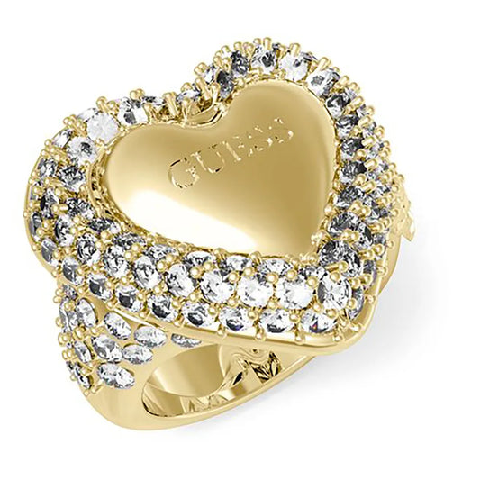 Guess Beloved Pave Heart ring