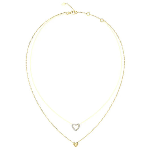 Guess Beloved Two Hearts necklace
