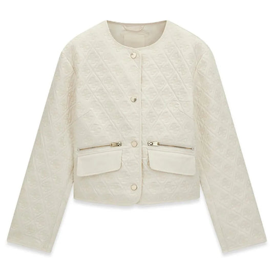 Guess Edith Logo Cropped padded jacket