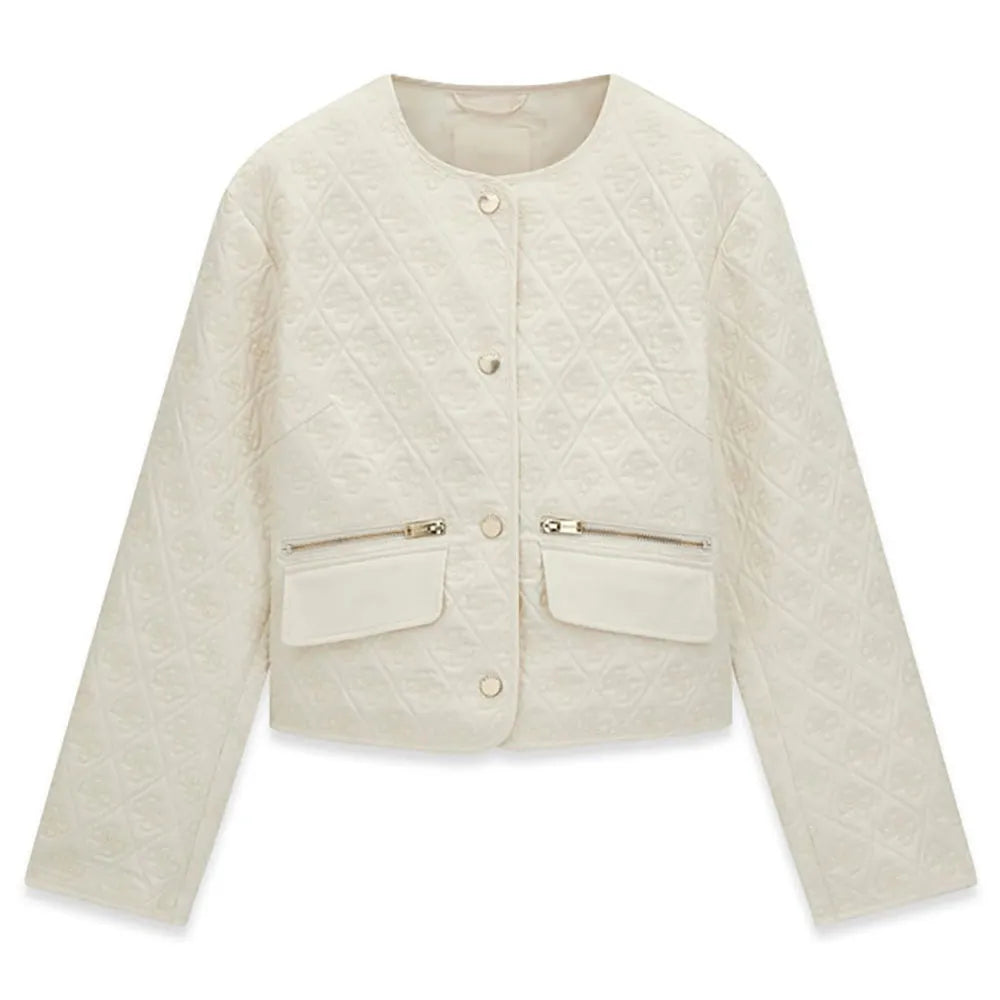 Guess Edith Logo Cropped padded jacket